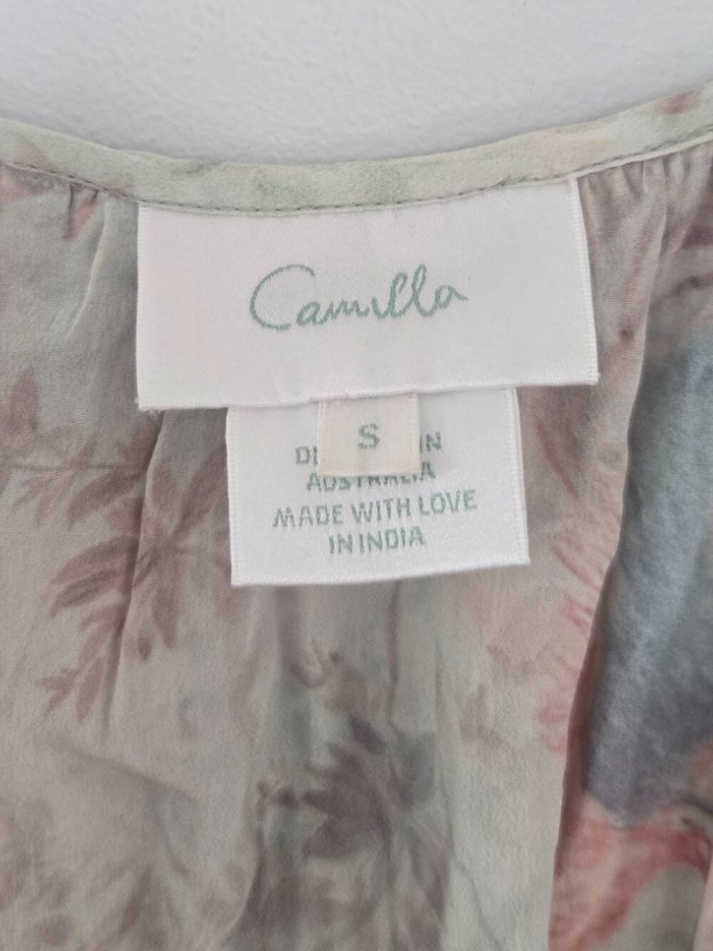 Camilla Electron Libre Dress with Front Tie Detail Size Small - Picture 11 of 14
